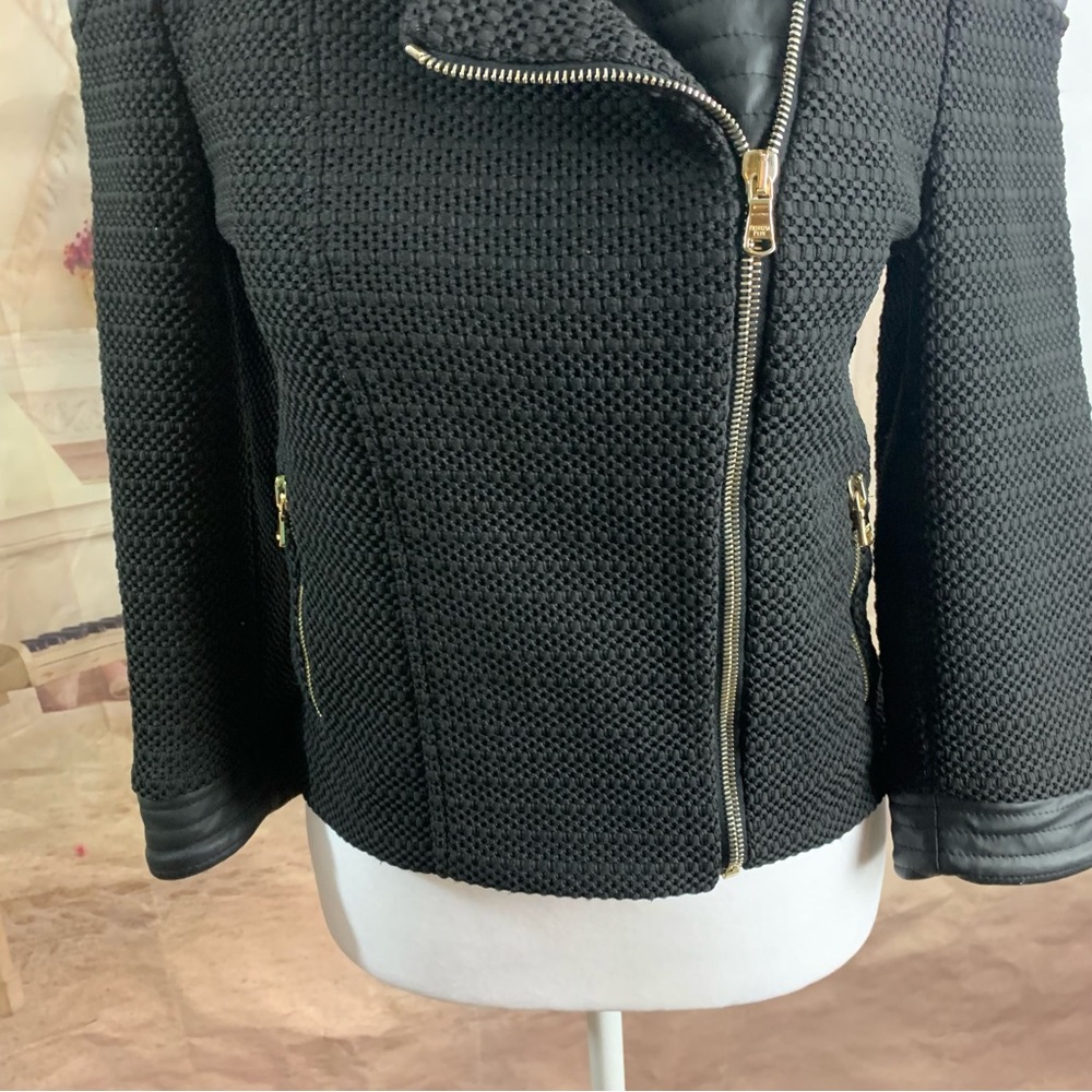 NEW Patricia Pepe Moto Leather Faux Textured Jacket - Picture 5 of 12